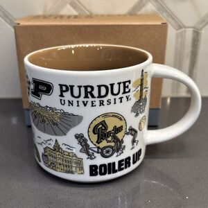 NEW 14oz Starbucks Purdue University Been There campus collection mug With Box